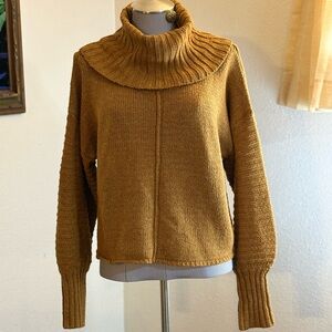 Olive & Oak Warm Amber Turtleneck Sweater